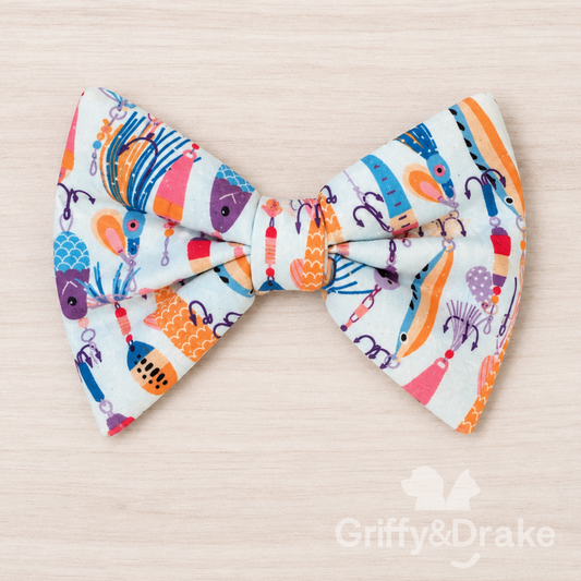 Dog Bow-Tie - Gone Fishing!